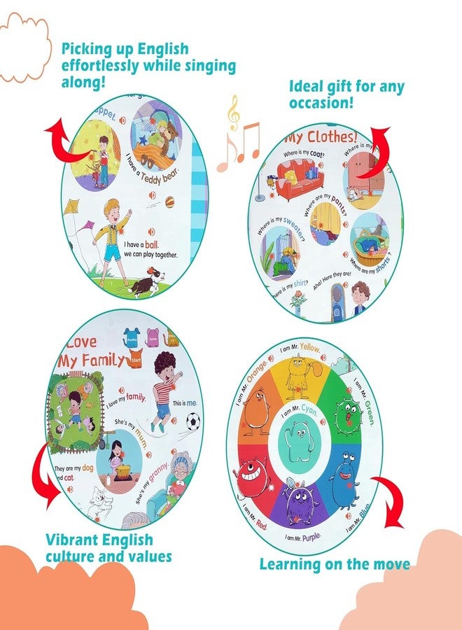 DHARMISHO Children’s English Graded Reading Interactive Audio Book | 500+ Words & 300+ Sentences | Touch & Listen Voice Book with Fun for Kids Ages 3+ | Learn English with Sound - Image 2
